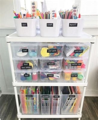 how to store art supplies