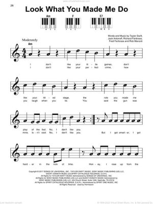 look what you made me do piano sheet music When it comes to writing, the concept of looking what you've made me do can be applied not just to music but also to the impact that our words and narratives have on readers.